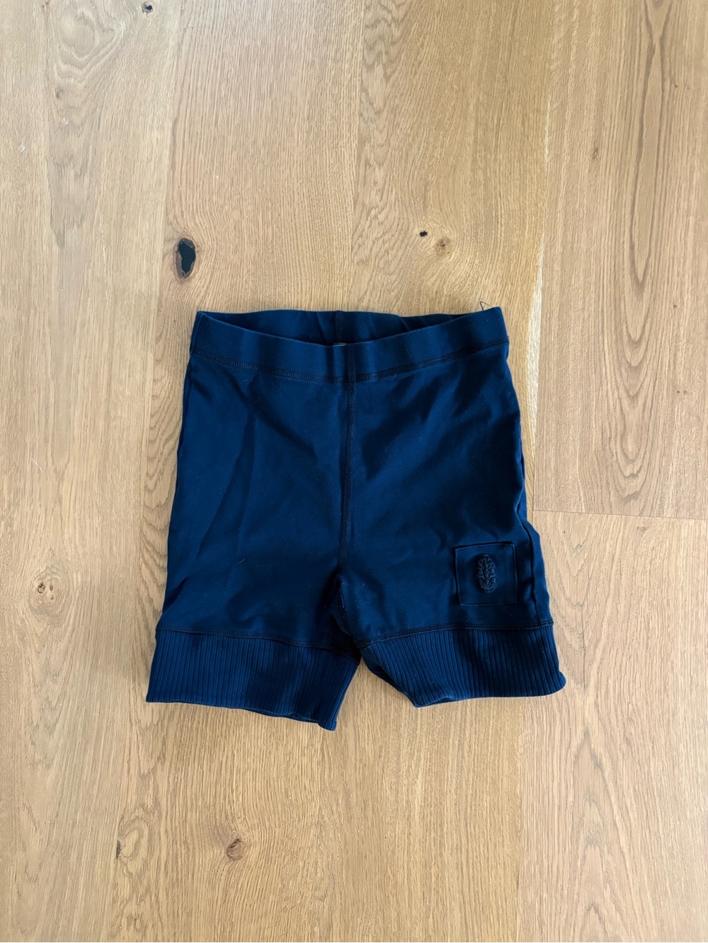 FP Movement by Free People Navy Rib-Trim Athletic Shorts